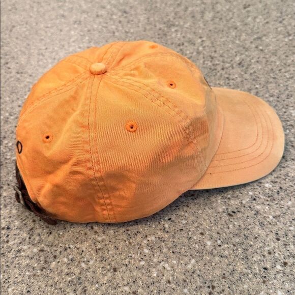 POLO RALPH LAUREN Vintage Distressed Worn Sun Faded Dad Leather Strap Back Hat - Picture 6 of 10